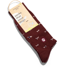 Load image into Gallery viewer, Socks That Save Dogs - Red
