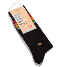 Load image into Gallery viewer, Socks That Save LGBTQ Lives - Black
