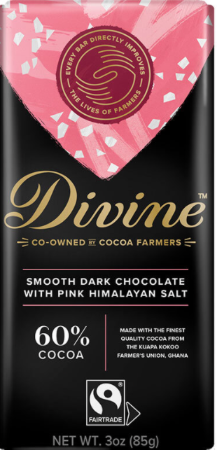 60% Dark Chocolate With Pink Himalayan Salt Bar