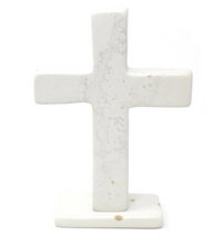 Load image into Gallery viewer, Natural Soapstone Standing Cross
