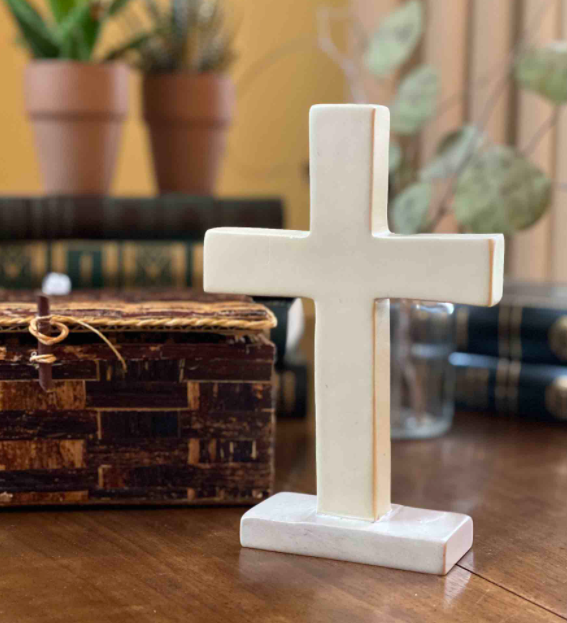 Natural Soapstone Standing Cross