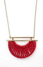 Load image into Gallery viewer, Shine Red Wrapped Necklace
