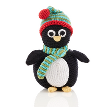 Load image into Gallery viewer, Crocheted Penguin Rattle
