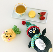 Load image into Gallery viewer, Crocheted Penguin Rattle
