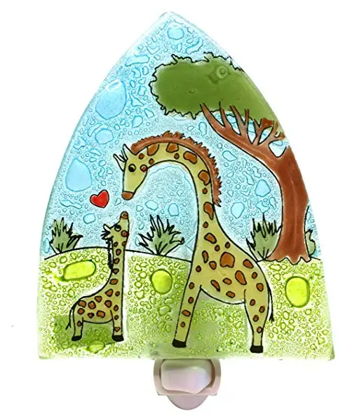 Giraffe Recycled Glass Night Light