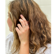 Load image into Gallery viewer, Semi-Colon Sterling Silver Ring (Suicide Awareness)
