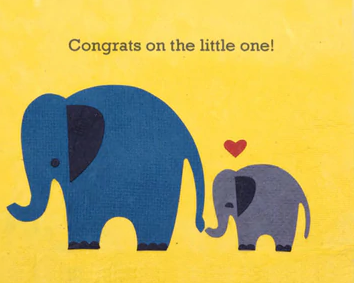 Elephant Congrats Greeting Card