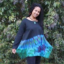 Load image into Gallery viewer, Long Sleeve Cotton Tie Dyed Top
