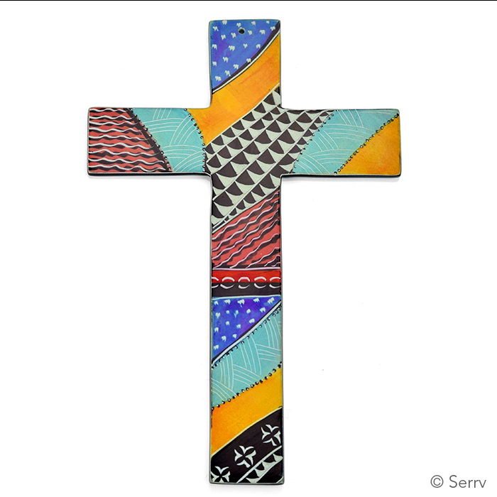 Kenyan Soapstone Wall Cross