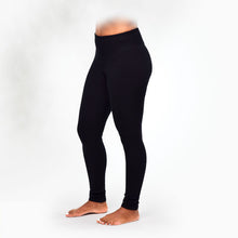 Load image into Gallery viewer, Organic Cotton Black Fleece Leggings
