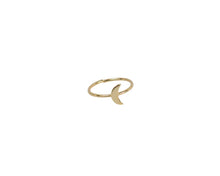 Load image into Gallery viewer, Brass Crescent Moon Ring
