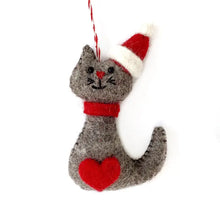 Load image into Gallery viewer, Felt Cat Ornament
