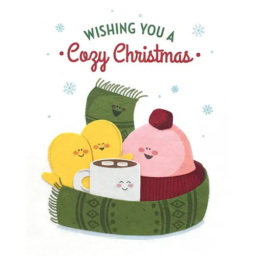 Wishing You a Cozy Christmas Greeting Card