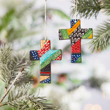 Load image into Gallery viewer, Soapstone Cross Ornament
