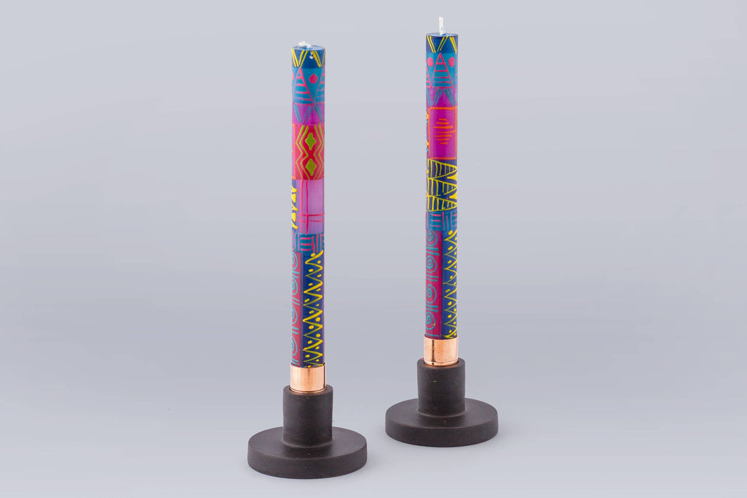 Blue Moon Taper Candle Pair  9
