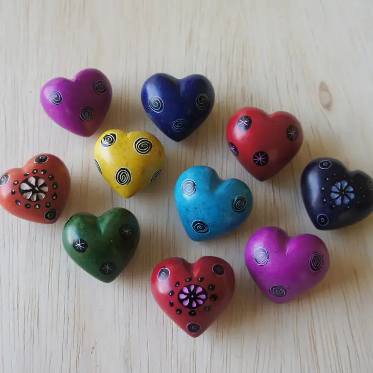 Tiny Soapstone Hearts