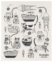 Load image into Gallery viewer, Purr Party Swedish Dishcloth

