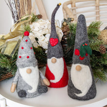 Load image into Gallery viewer, Handcrafted Felt Holiday Gnome
