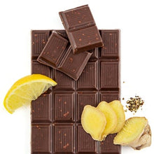 Load image into Gallery viewer, Dark Chocolate with Lemon &amp; Ginger Bar
