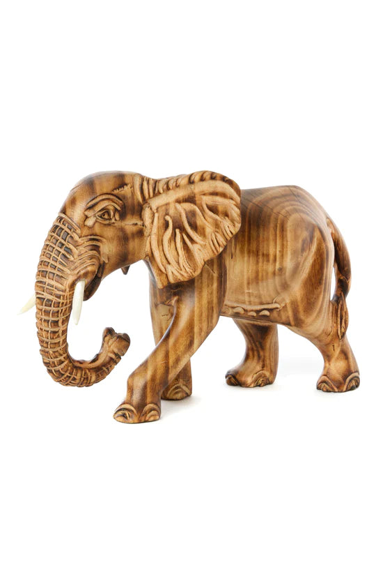 Jacaranda Wood Carved Elephant