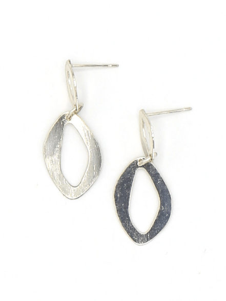 Chain Link Silver Earrings