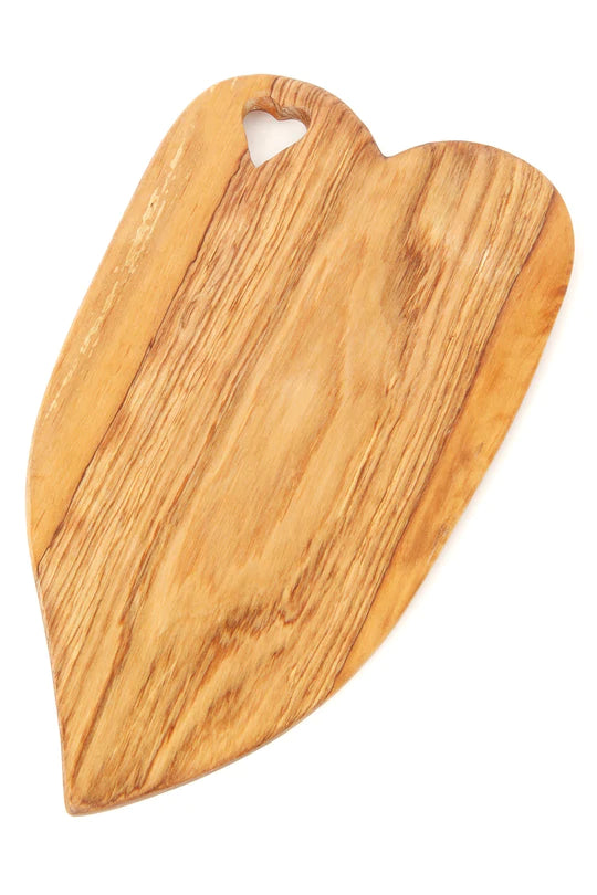 Heart of Hearts Olive Wood Cheese Tray
