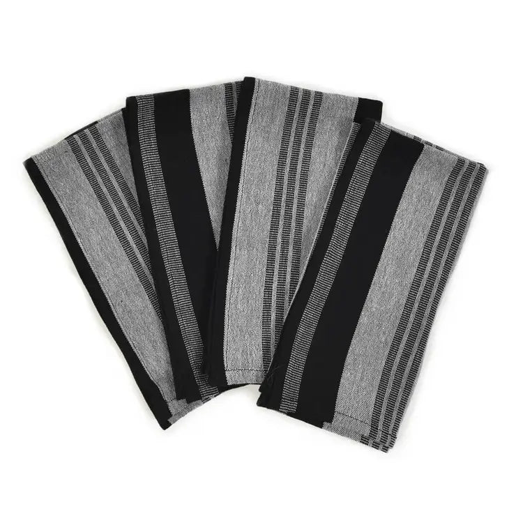 Handwoven Striped Cloth Napkin Set