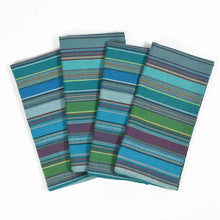 Load image into Gallery viewer, Handwoven Striped Cloth Napkin Set
