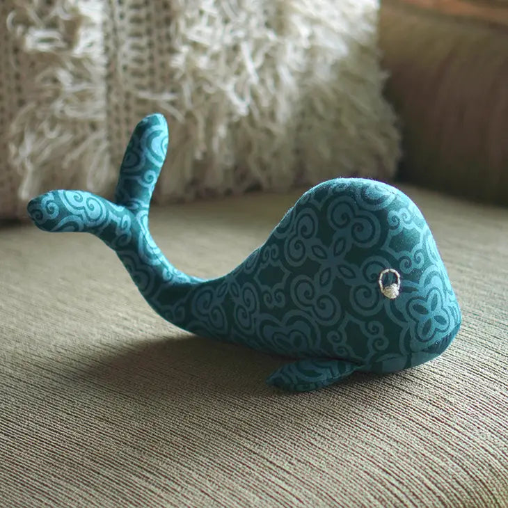 Patchwork Whale Stuffed Animal