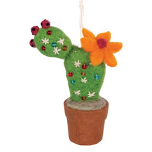 Load image into Gallery viewer, Prickly Pear Cactus Felt Ornament
