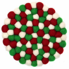 Load image into Gallery viewer, Christmas Felt Ball Trivet
