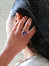 Load image into Gallery viewer, Sterling &amp; Lapiz Pyramid Ring
