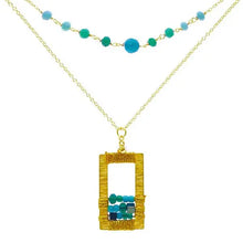 Load image into Gallery viewer, Rose Geometric Beaded Necklace
