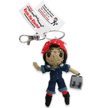 Load image into Gallery viewer, Rosie the Riveter Keychain
