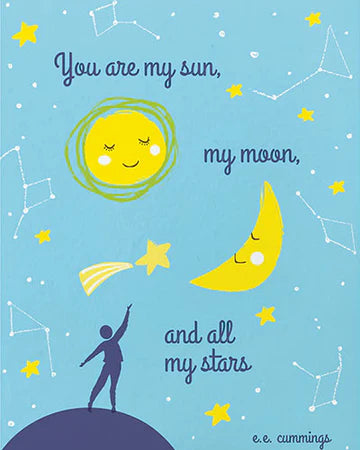 You Are My Sun, Moon & Stars Greeting Card