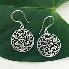 Load image into Gallery viewer, Flowering Vine Sterling Silver Earrings
