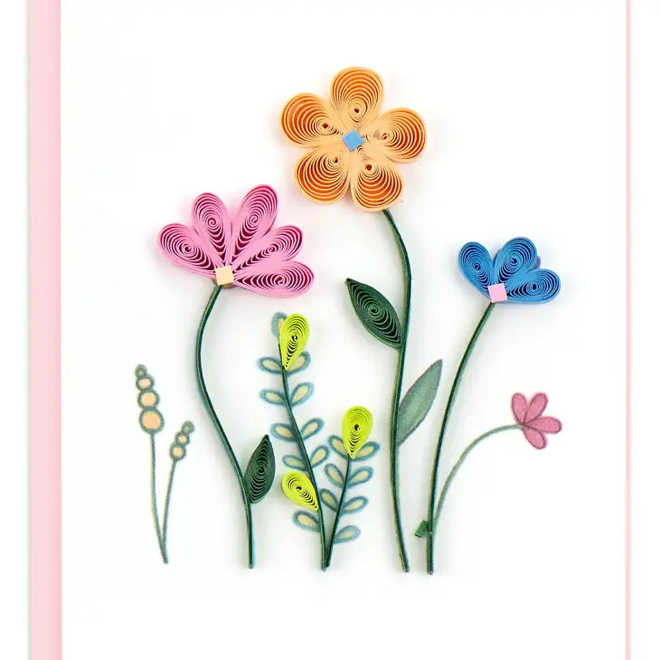 Wildflowers Quilling Card (Small)